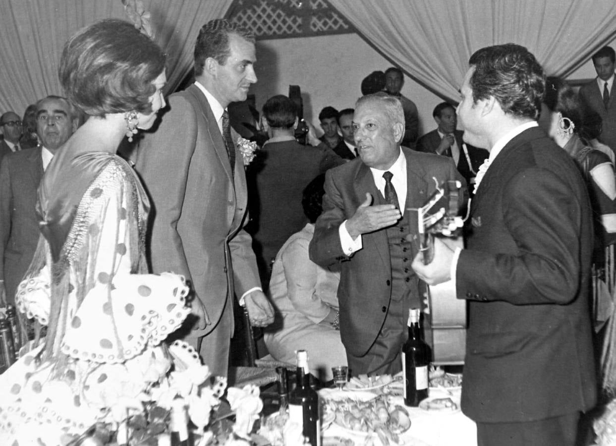 Don Juan Carlos y Doña Sofía en la Feria de Abril de Sevilla de 1968