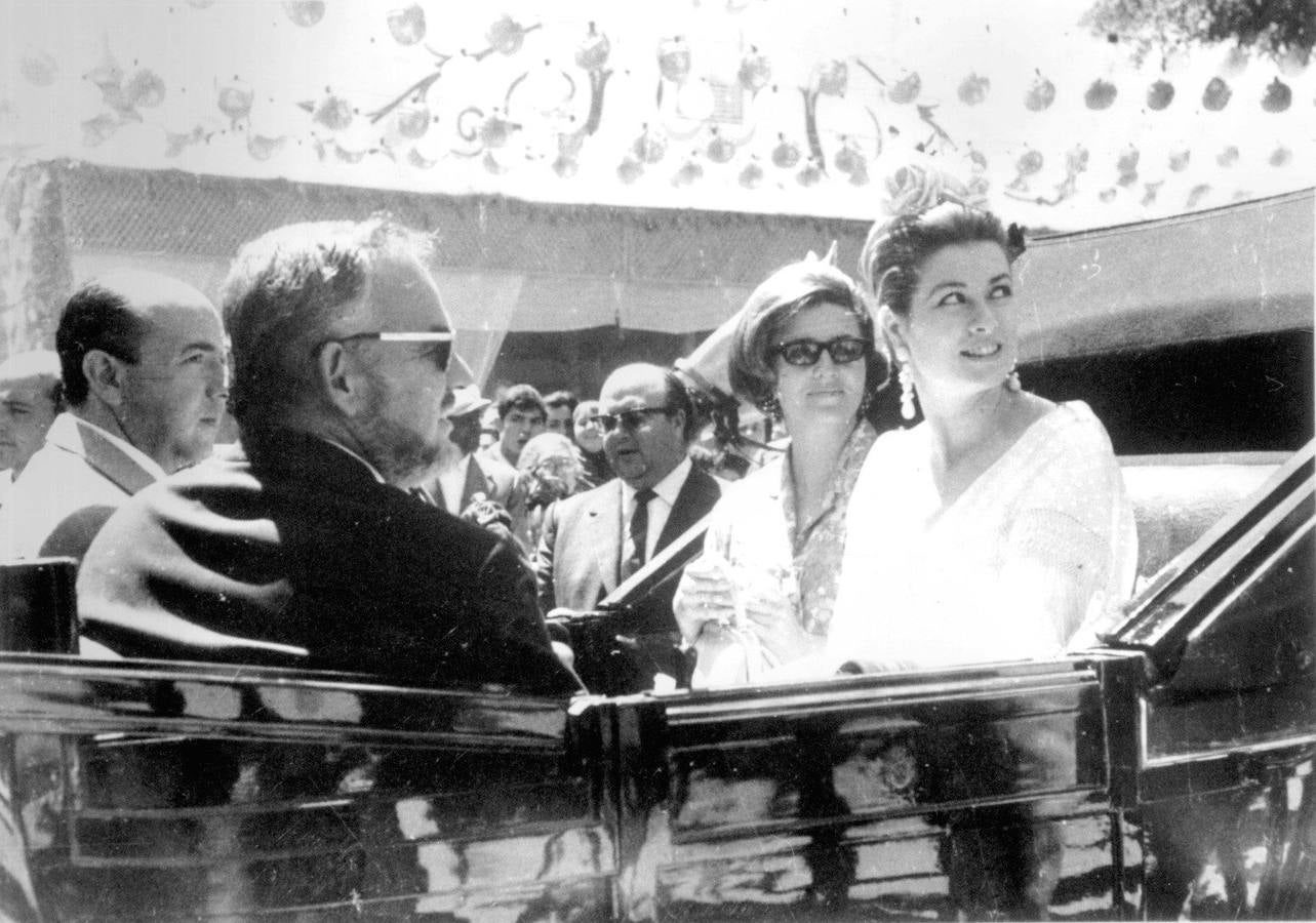 Grace Kelly y Rainiero de Mónaco en la Feria de Abril de Sevilla de 1966