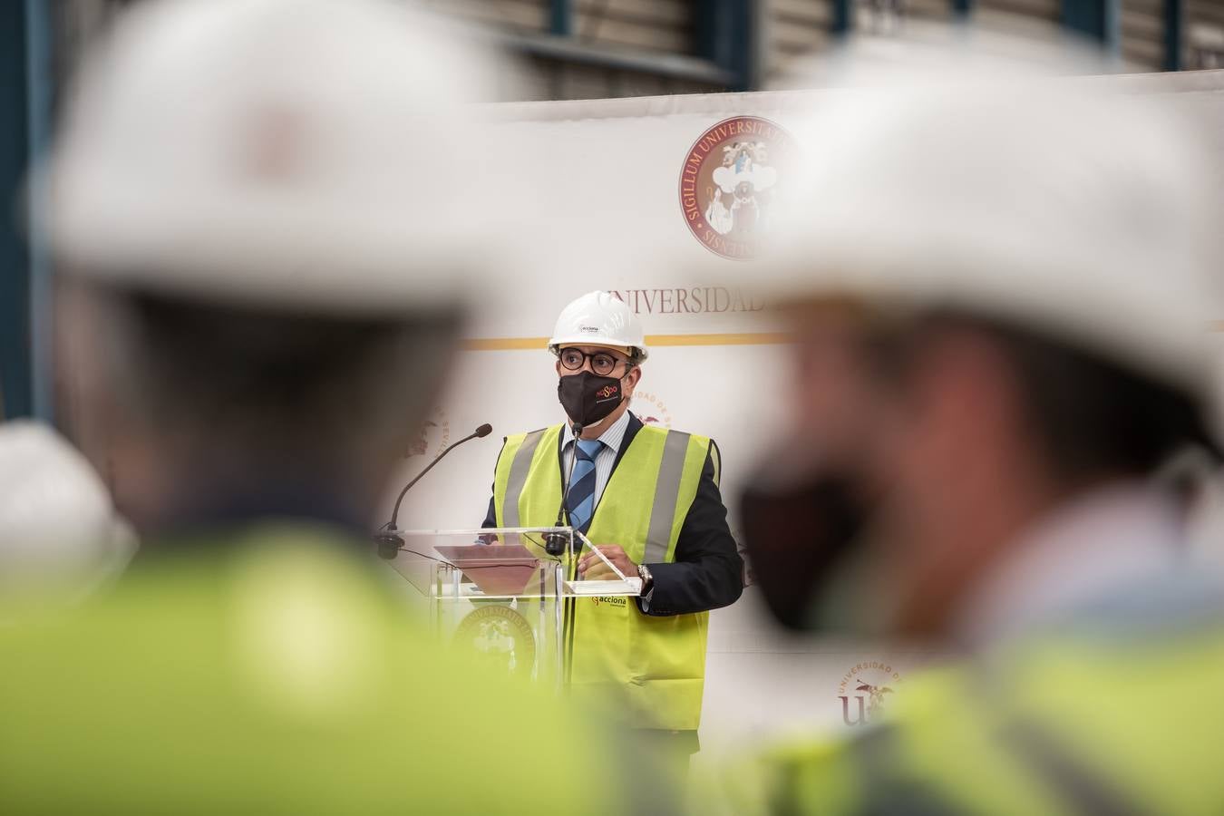 Primera piedra del centro de innovación del Puerto de Sevilla