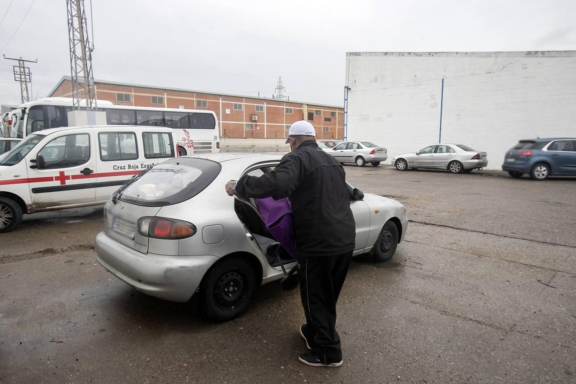 El reparto de alimentos de Cruz Roja de Córdoba, en imágenes