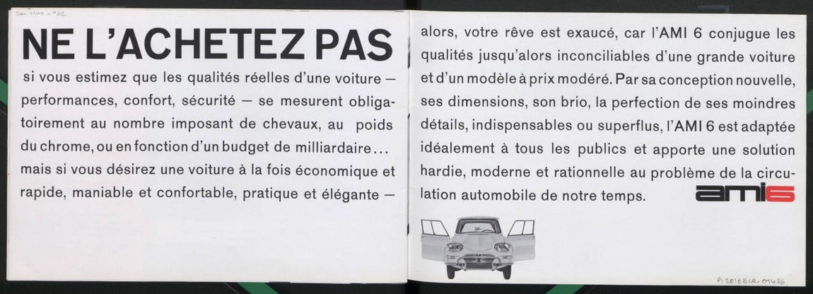 Citroën Ami 6, un look único con su techo en &#039;Z&#039;