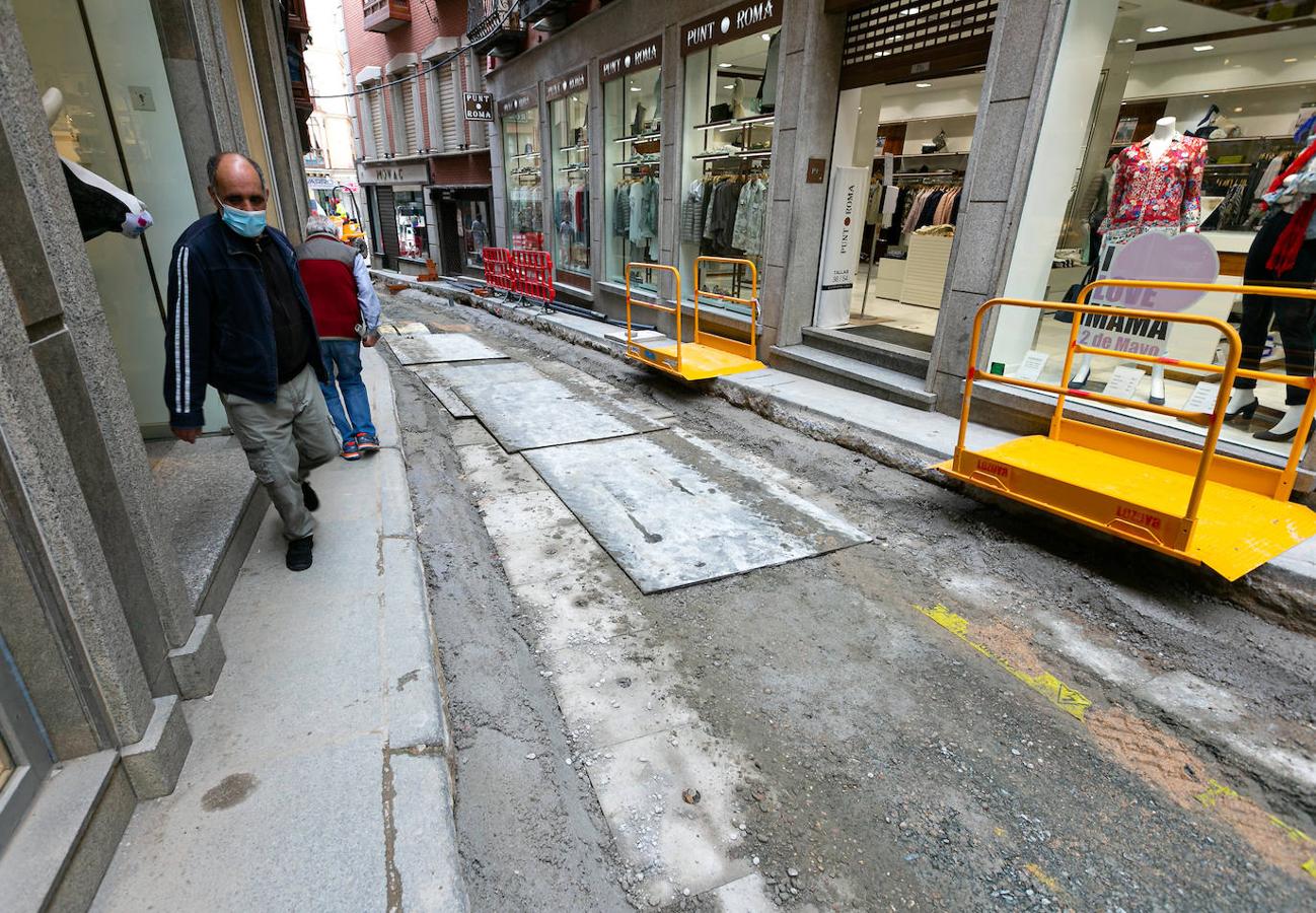 Las obras de la calle Comercio, en imágenes