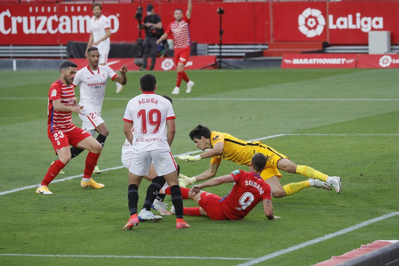 Partido entre el Sevilla y el Granada