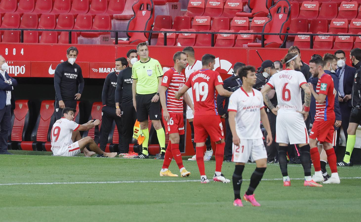 Partido entre el Sevilla y el Granada