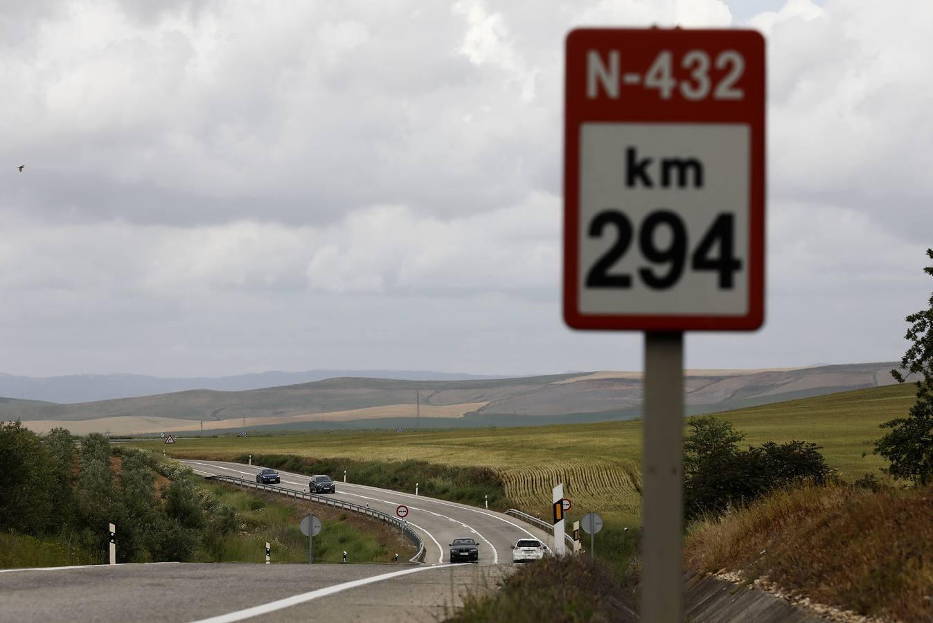Así está la carretera N-432 a su paso por Córdoba, en imágenes