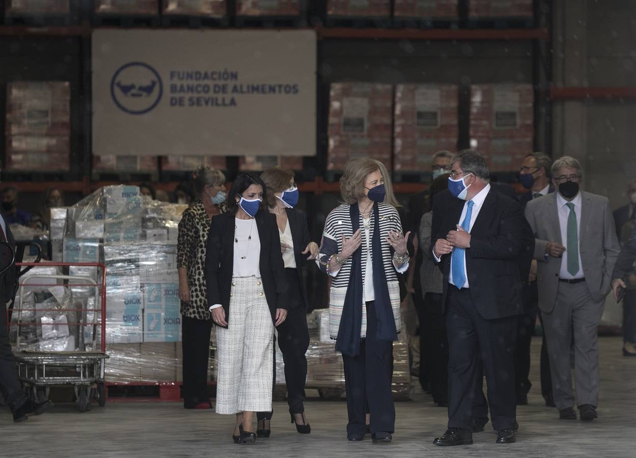 Visita de Su Majestad la Reina Doña Sofía al Banco de Alimentos de Sevilla