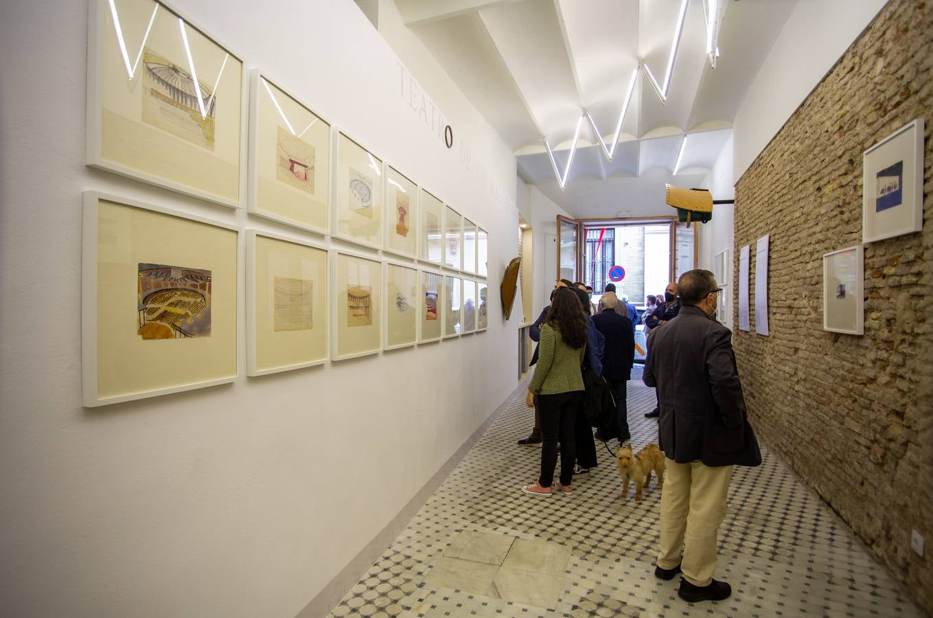 Inauguración de la exposición 'Crónica de un viaje apasionante. Los bocetos de Aurelio del Pozo para el Teatro de la Maestranza'