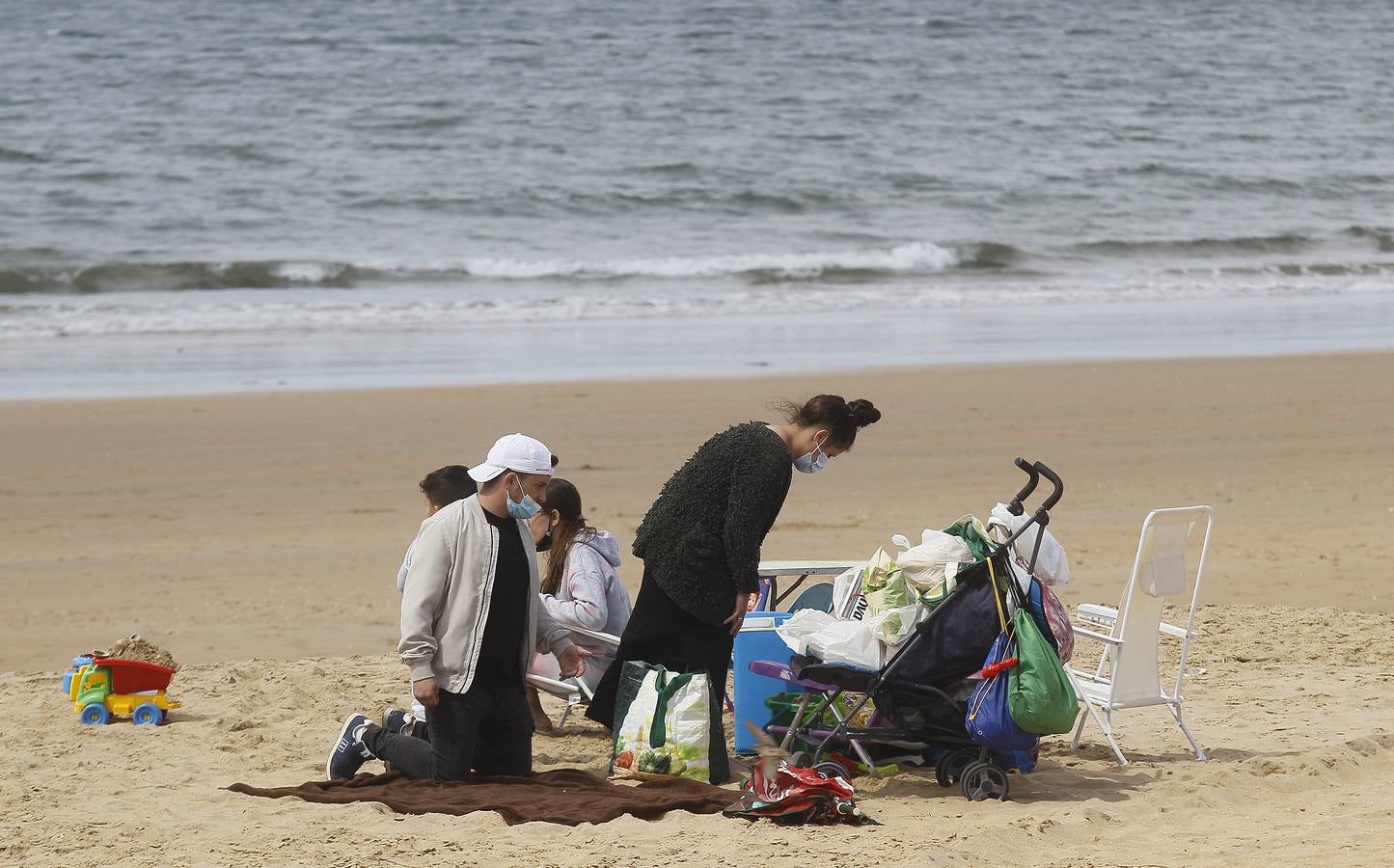 Ambiente este sábado en algunas playas onubenses