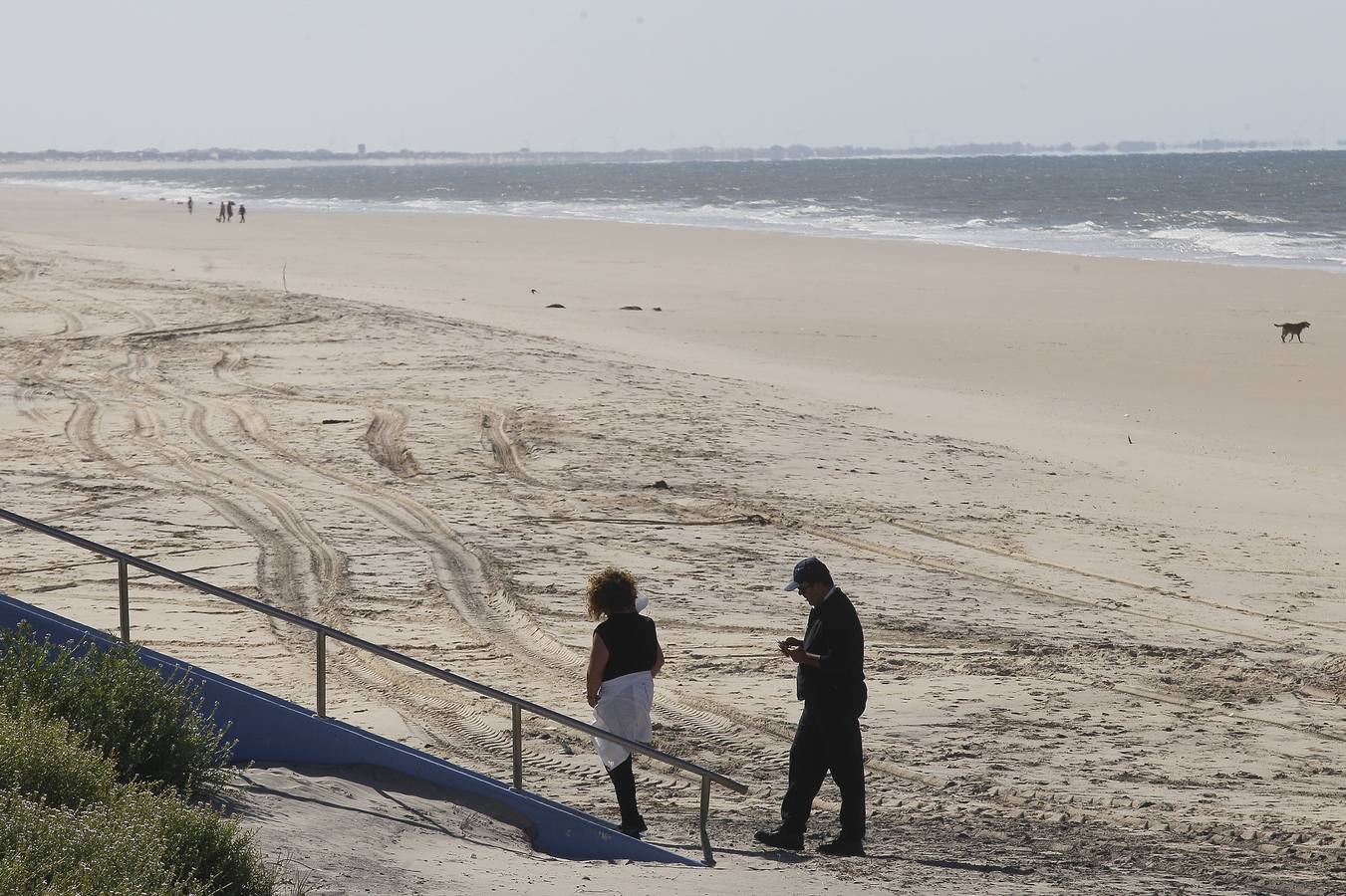 Ambiente este sábado en algunas playas onubenses