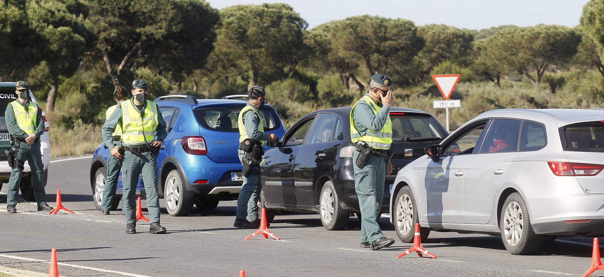 Controles a la entrada de Matalascañas