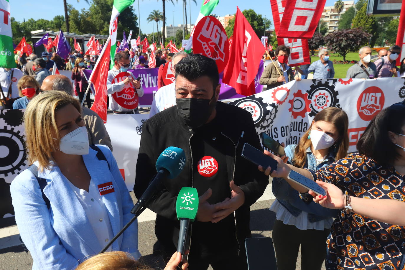 La manifestación del Primero de Mayo en Córdoba, en imágenes