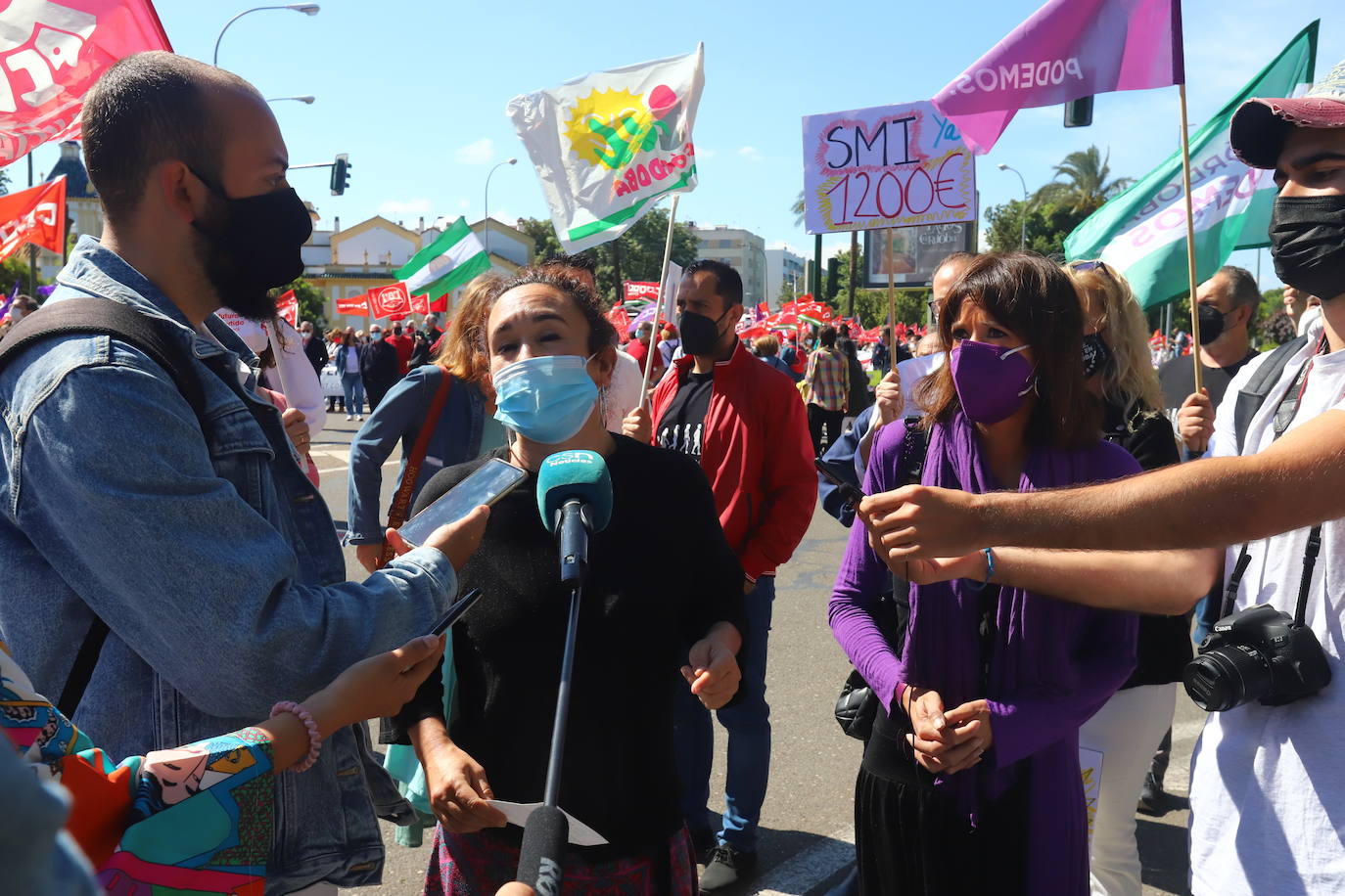 La manifestación del Primero de Mayo en Córdoba, en imágenes