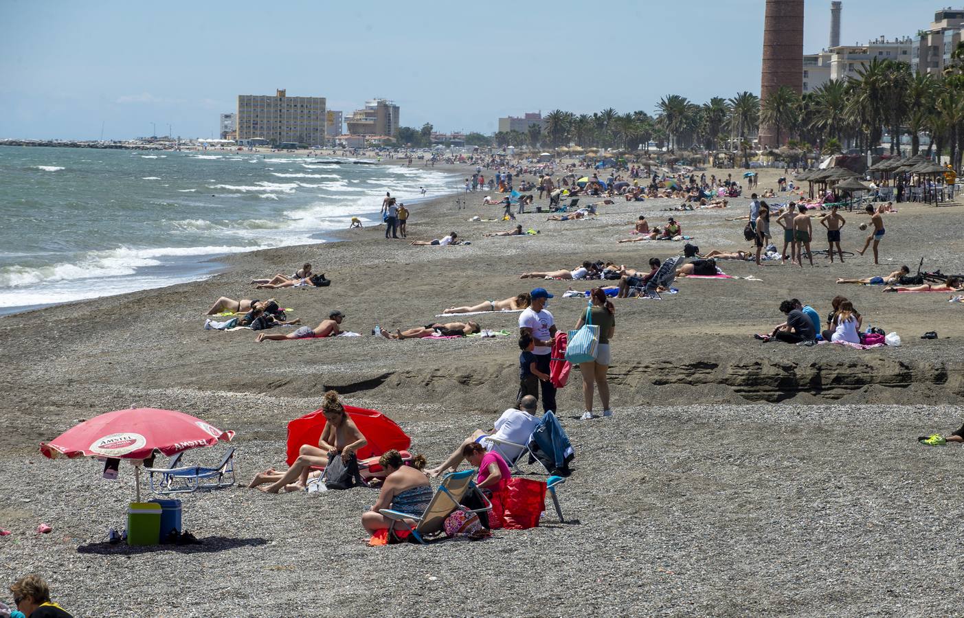 Playa de la Misericordia en Málaga