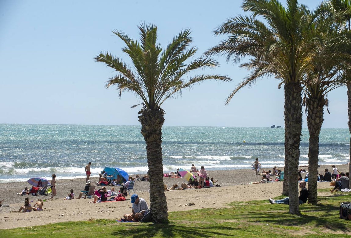 Playa de la Misericordia en Málaga