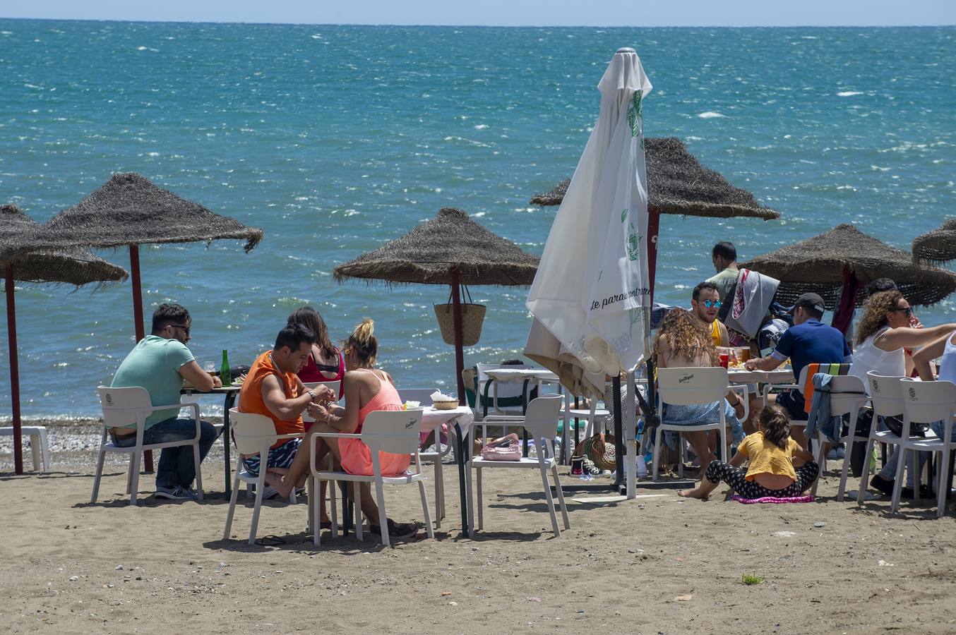 Playa de la Misericordia en Málaga