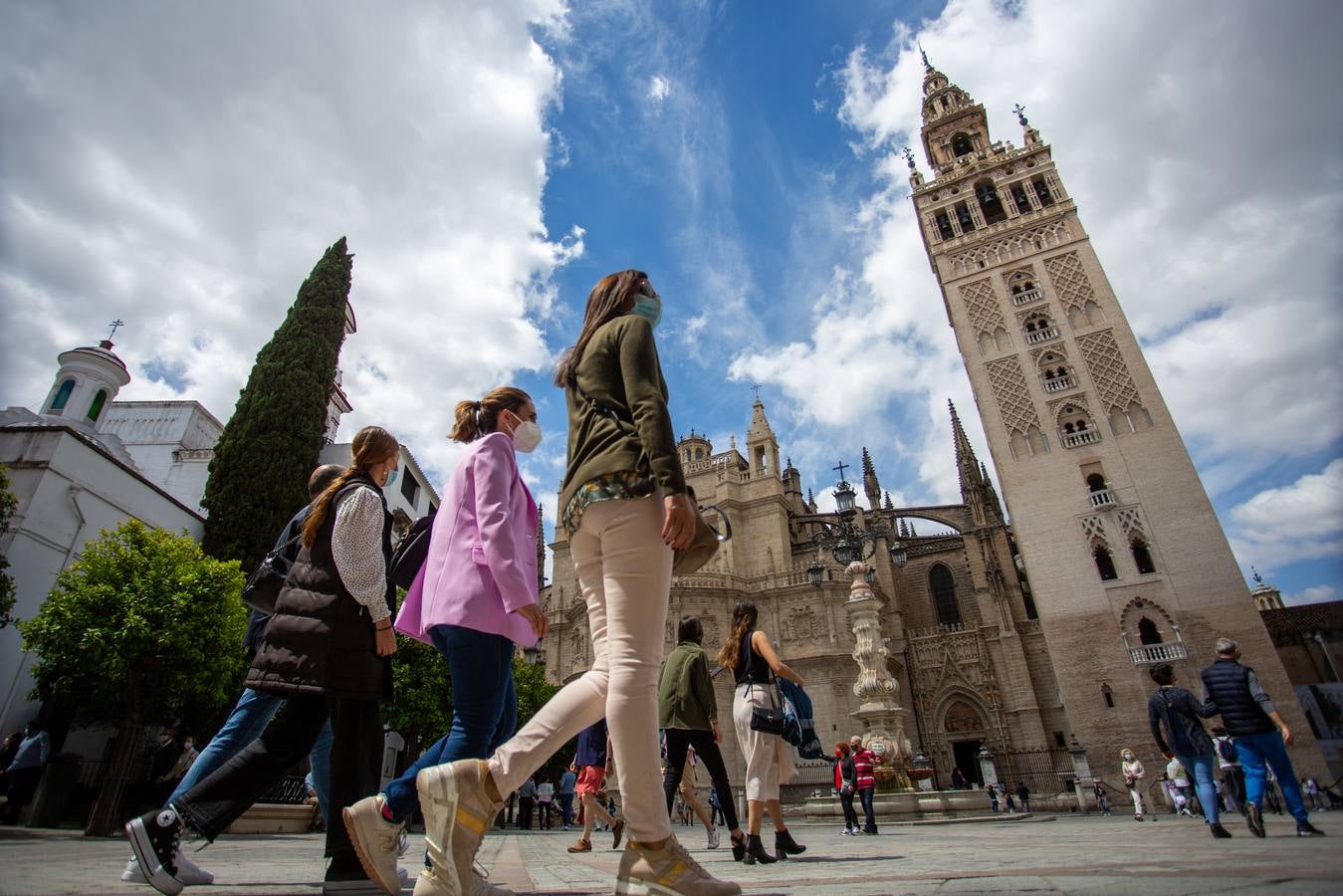 Ambiente del centro de Sevilla