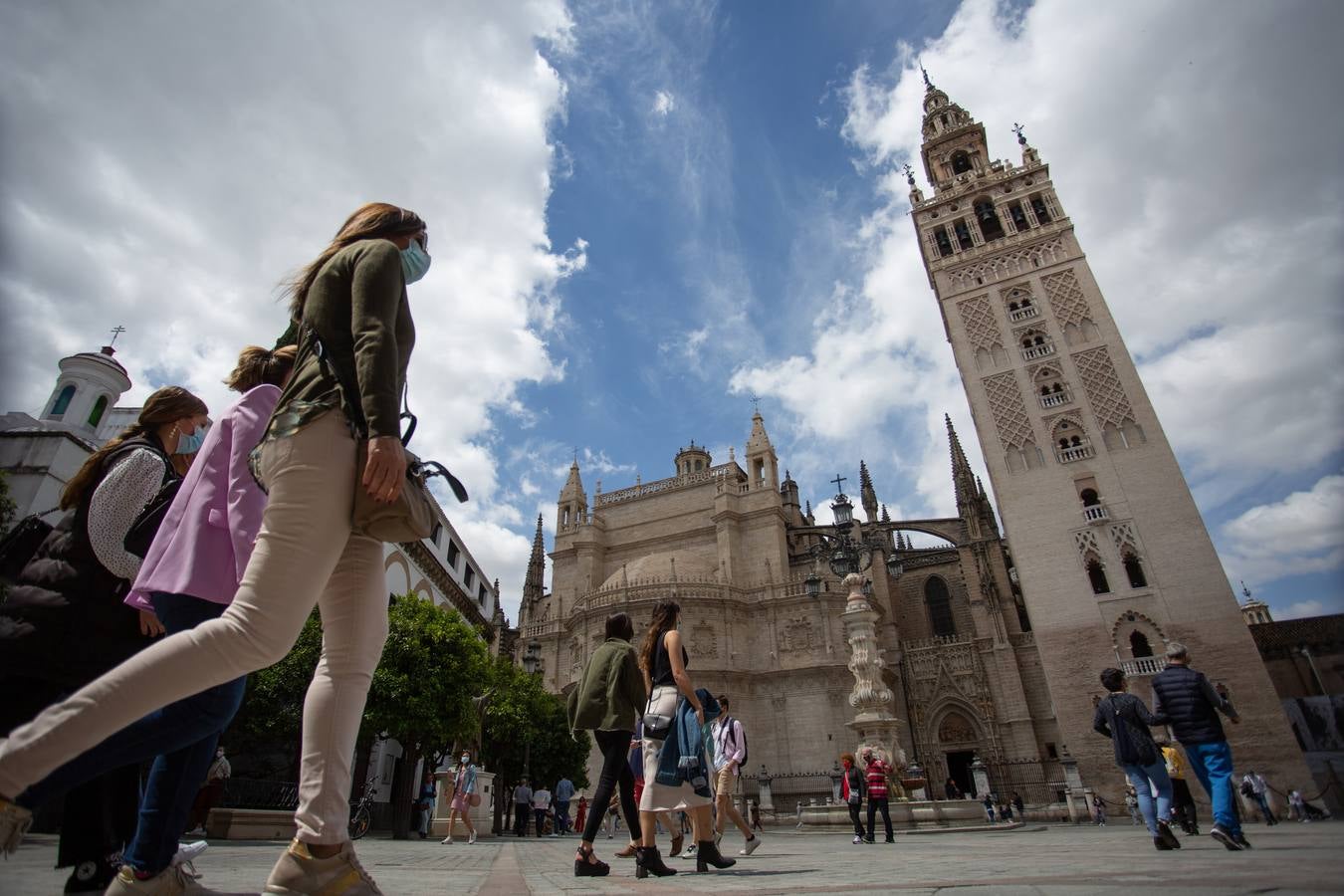 Ambiente del centro de Sevilla