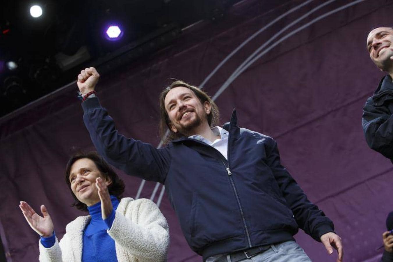 Manifestación de Podemos de Cibeles a Sol el 31 de enero de 2015.. 