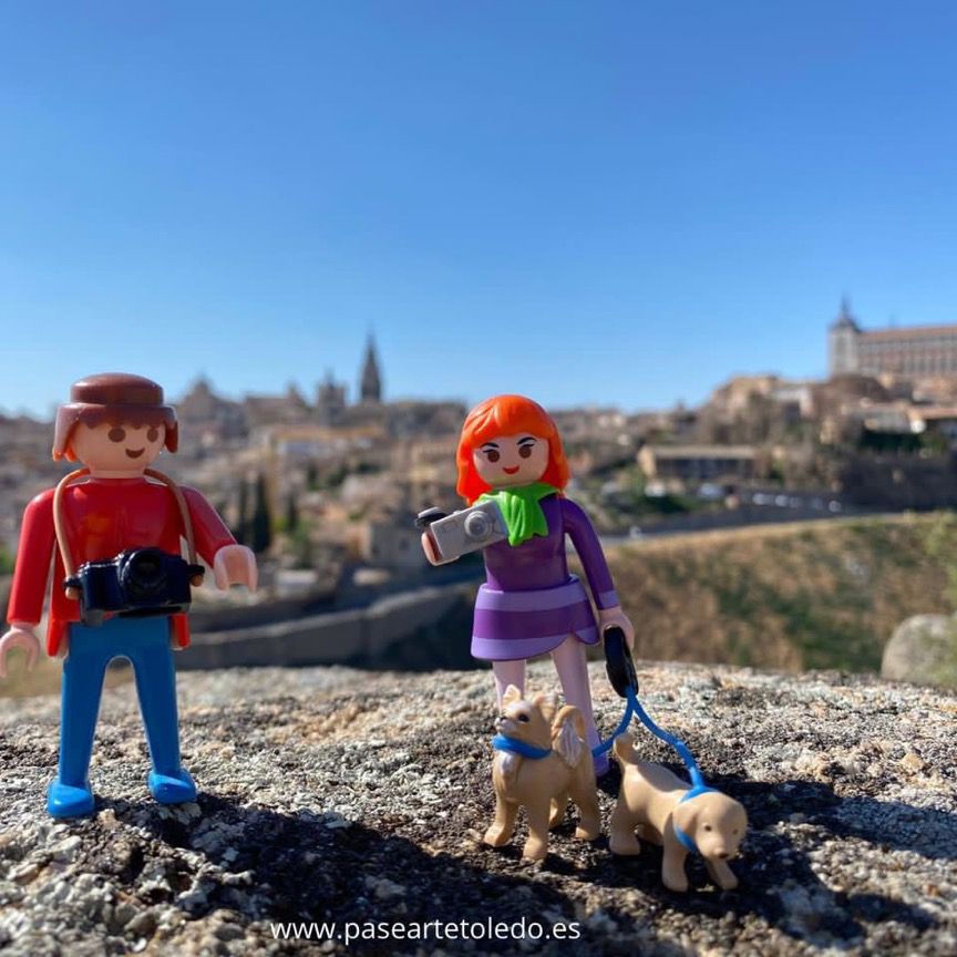 Los playmobil, de turismo por Toledo
