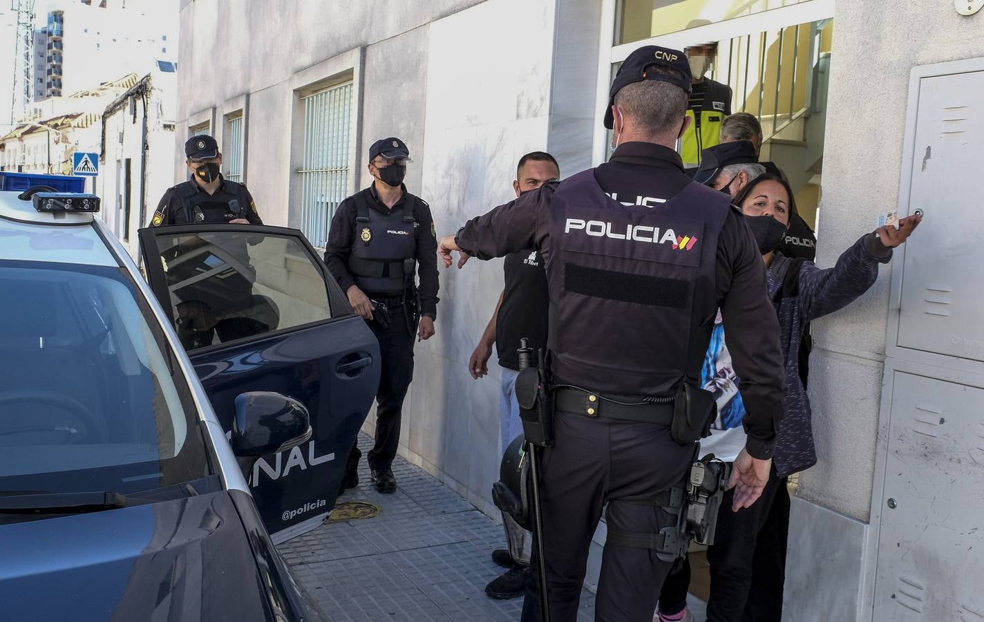 Operación de la Policía Nacional contra el tráfico de drogas en San Fernando