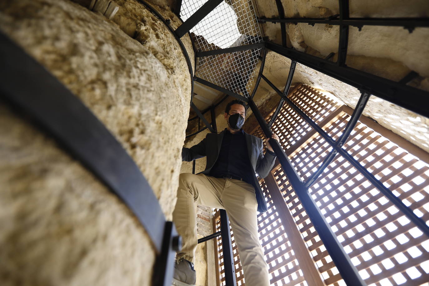 El alminar de San Juan de los Caballeros de Córdoba restaurado, en imágenes