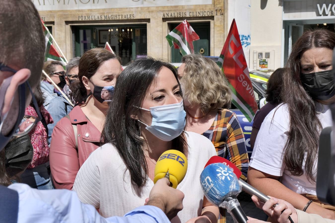 Protesta de los trabajadores de H&amp;M en Sevilla