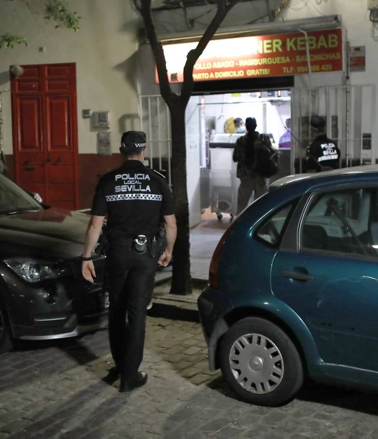 Dispositivo policial en la Alameda