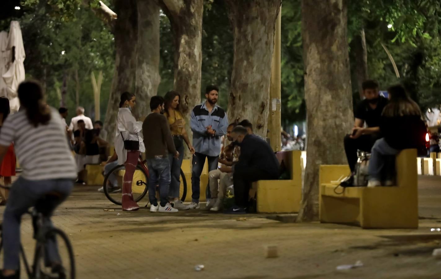 Dispositivo policial en la Alameda