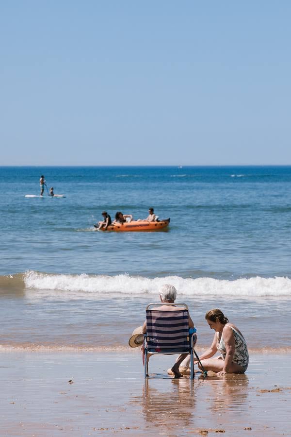 Ambiente en la playa de Punta Umbría