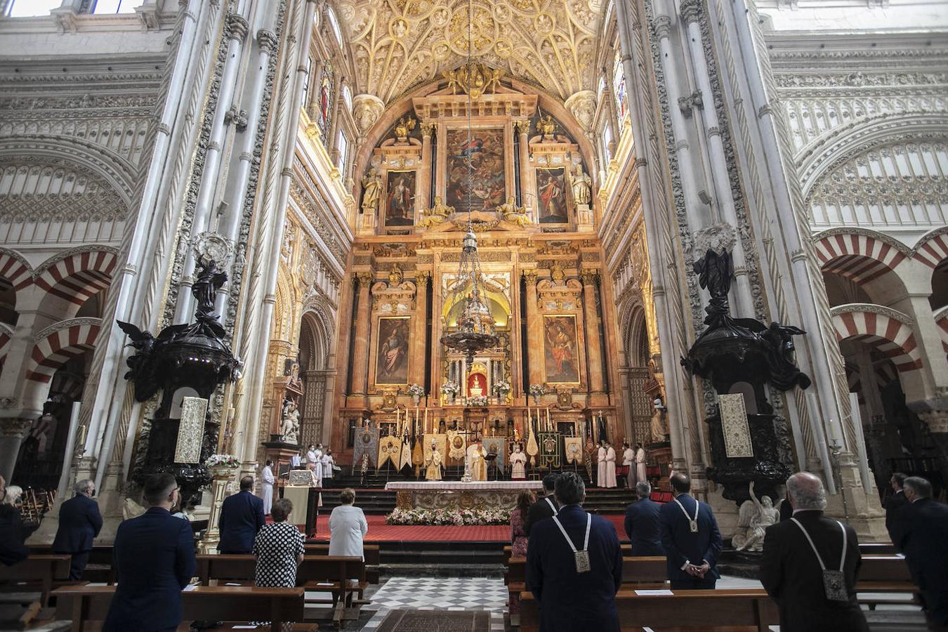 La cita de las hermandades de Gloria en la Catedral de Córdoba, en imágenes