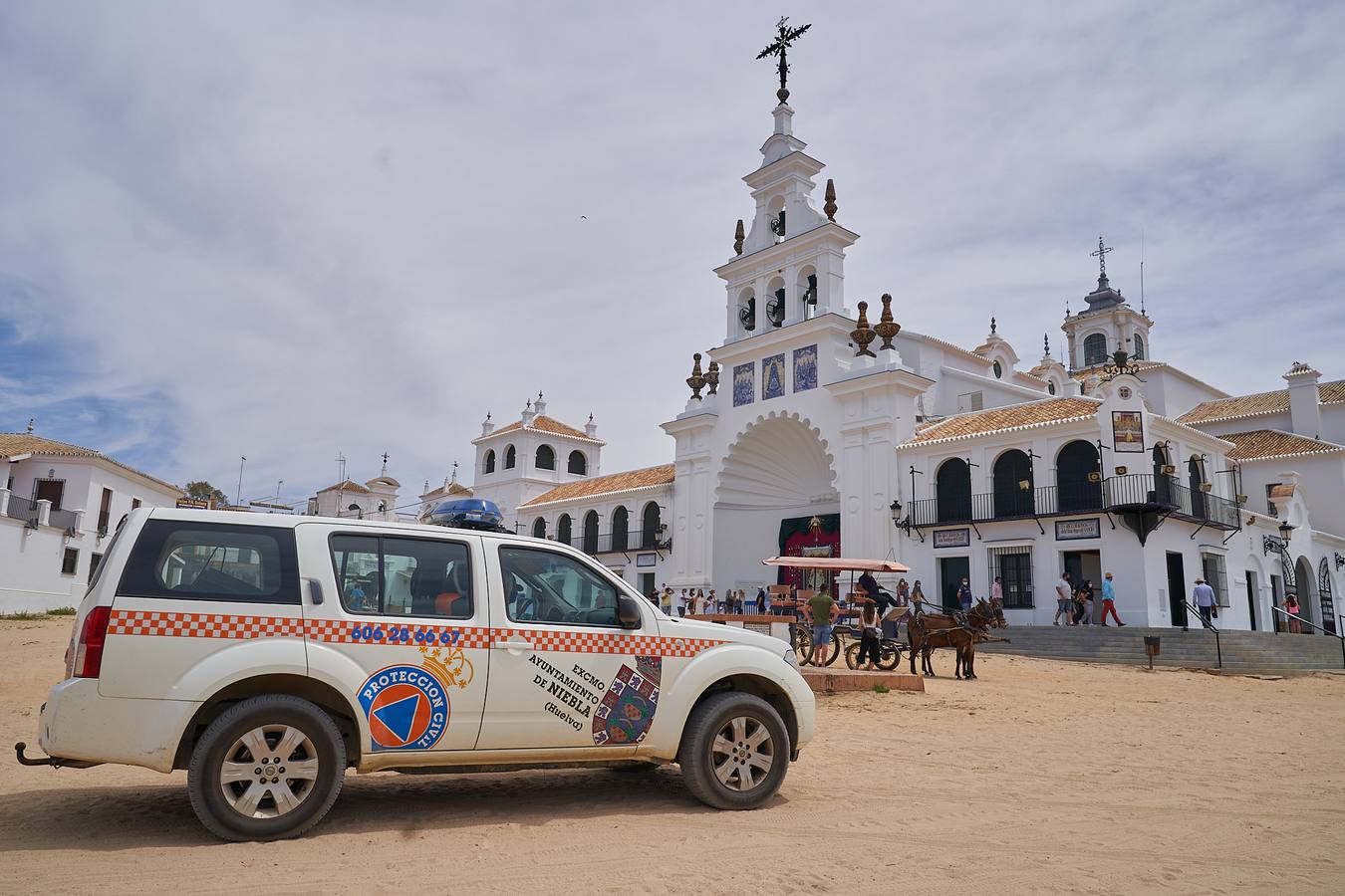 Ambiente de tranquilidad en Almonte y El Rocío