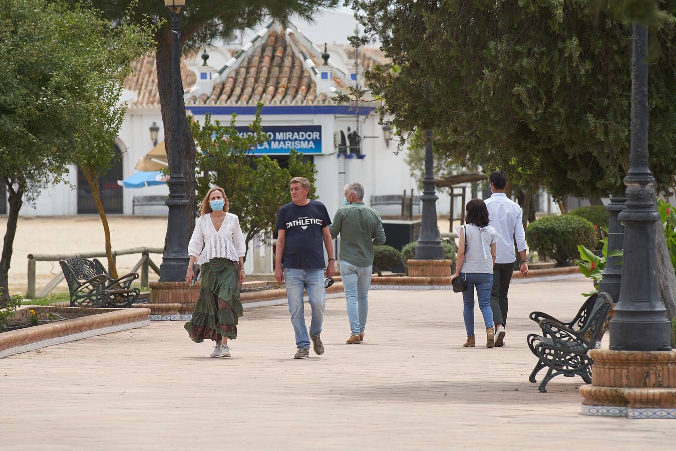 Ambiente de tranquilidad en Almonte y El Rocío