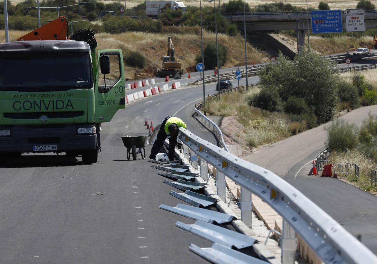 Las últimas obras del tramo municipal de la Ronda Norte de Córdoba, en imágenes