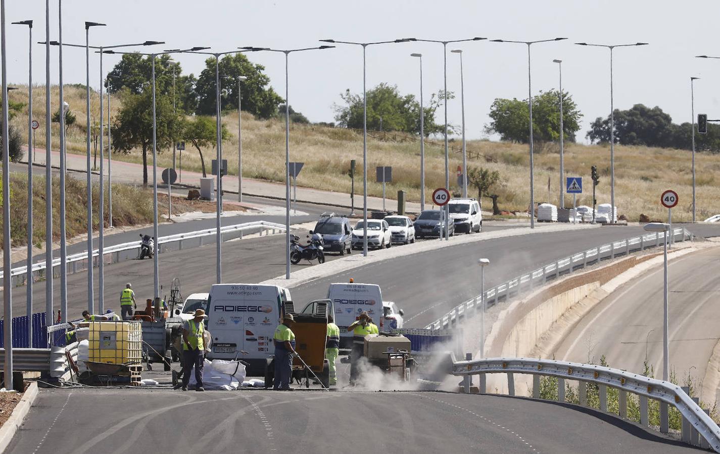 Las últimas obras del tramo municipal de la Ronda Norte de Córdoba, en imágenes