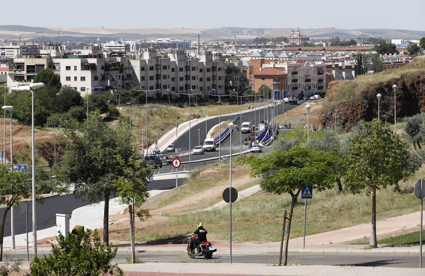 Las últimas obras del tramo municipal de la Ronda Norte de Córdoba, en imágenes