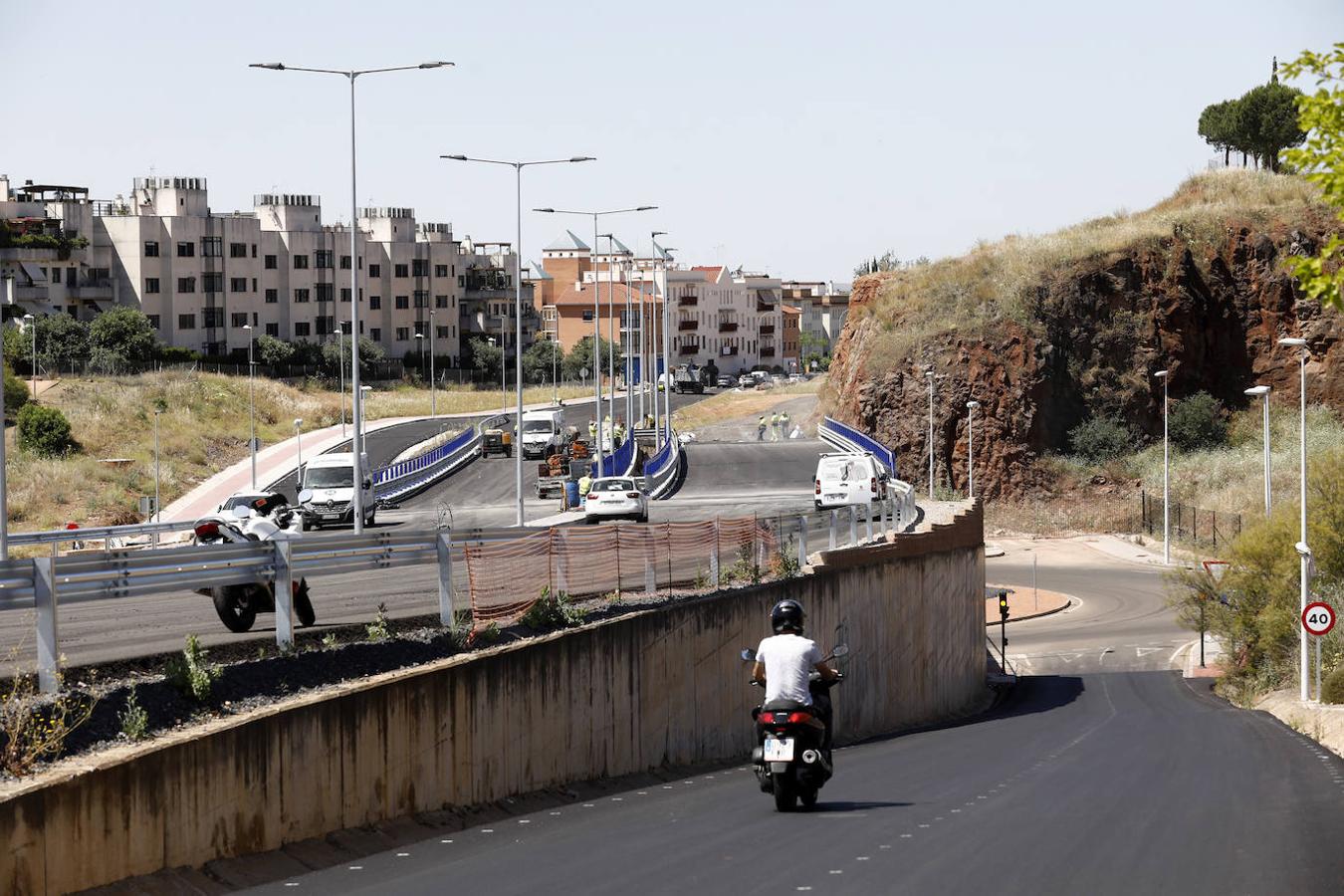 Las últimas obras del tramo municipal de la Ronda Norte de Córdoba, en imágenes