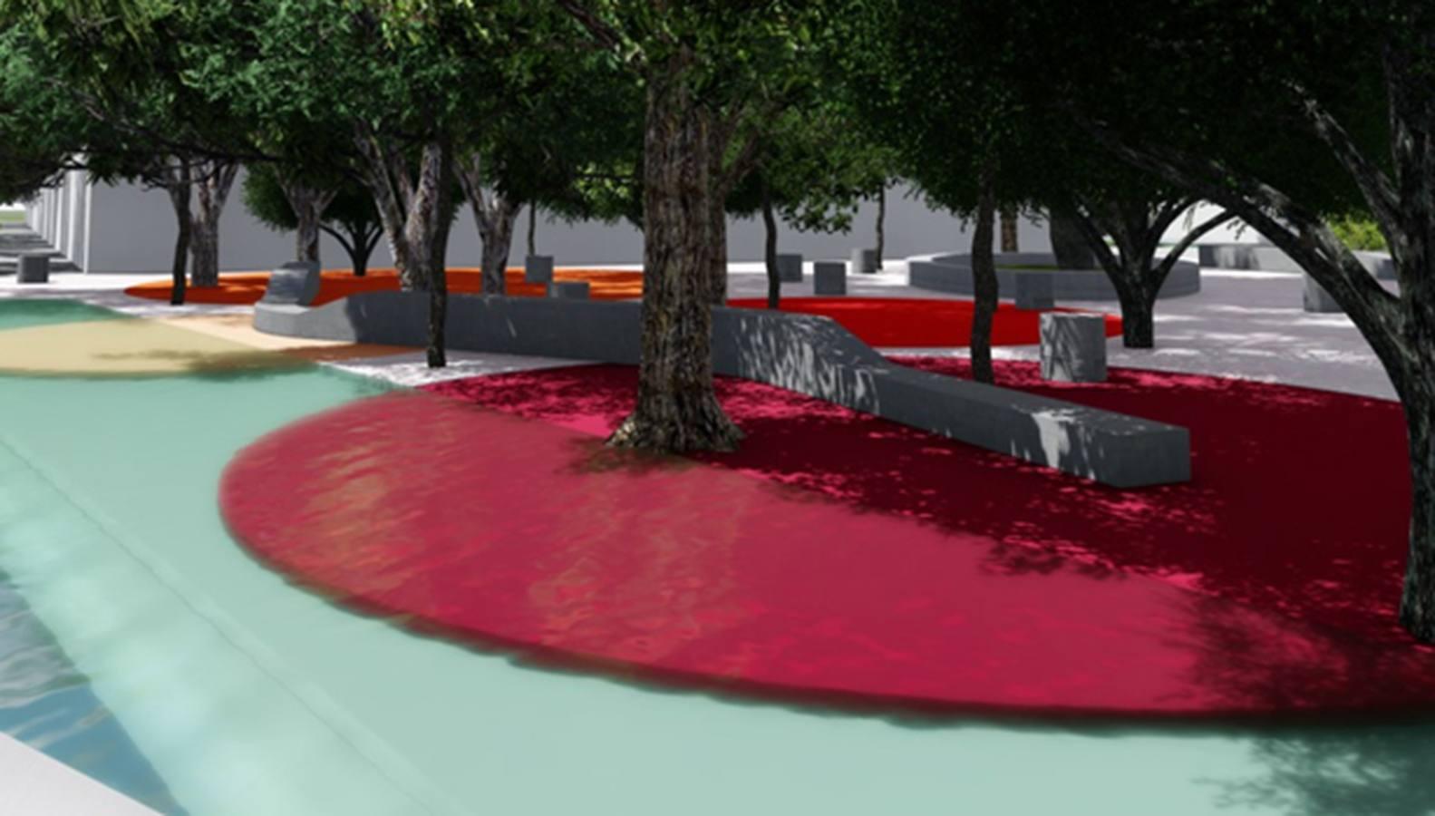 Así será la avenida de la Cruz Roja de Sevilla con el proyecto Life Watercool