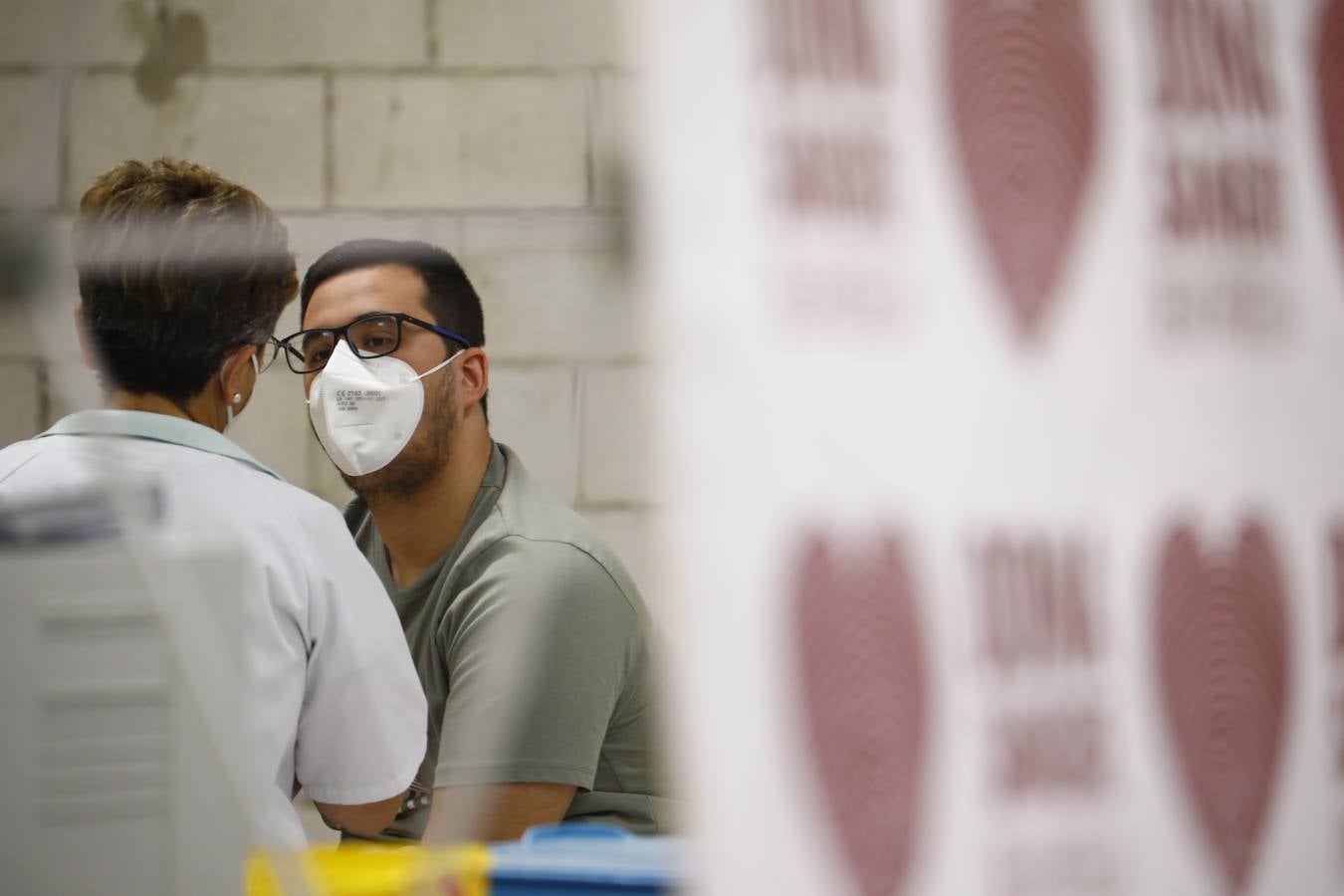 La donación de sangre en el Centro Comercial El Arcángel, en imágenes