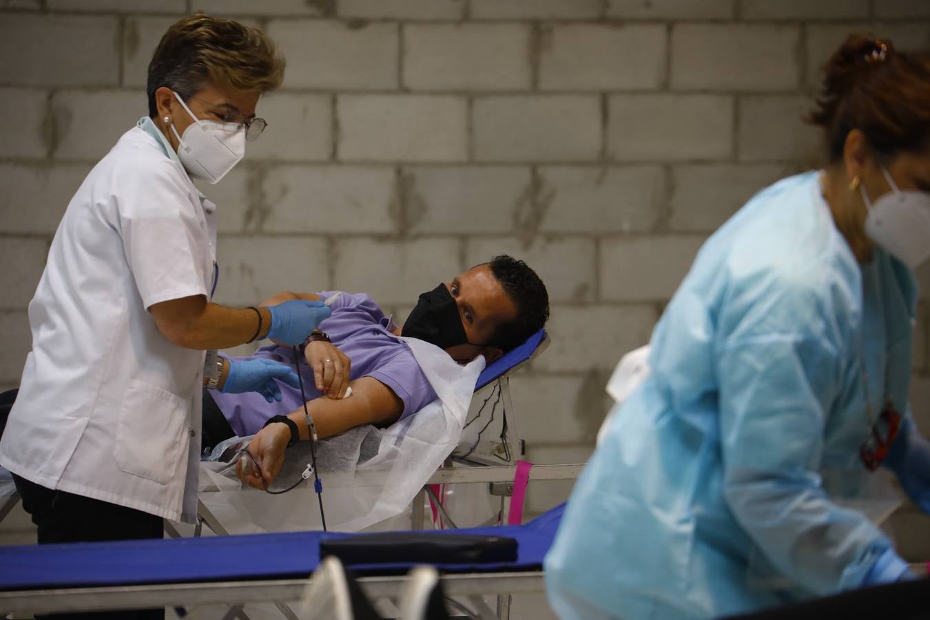 La donación de sangre en el Centro Comercial El Arcángel, en imágenes