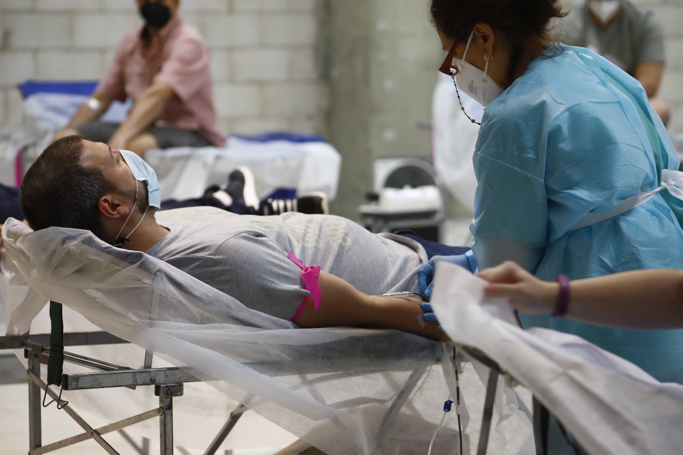 La donación de sangre en el centro comercial El Arcángel de Córdoba, en imágenes