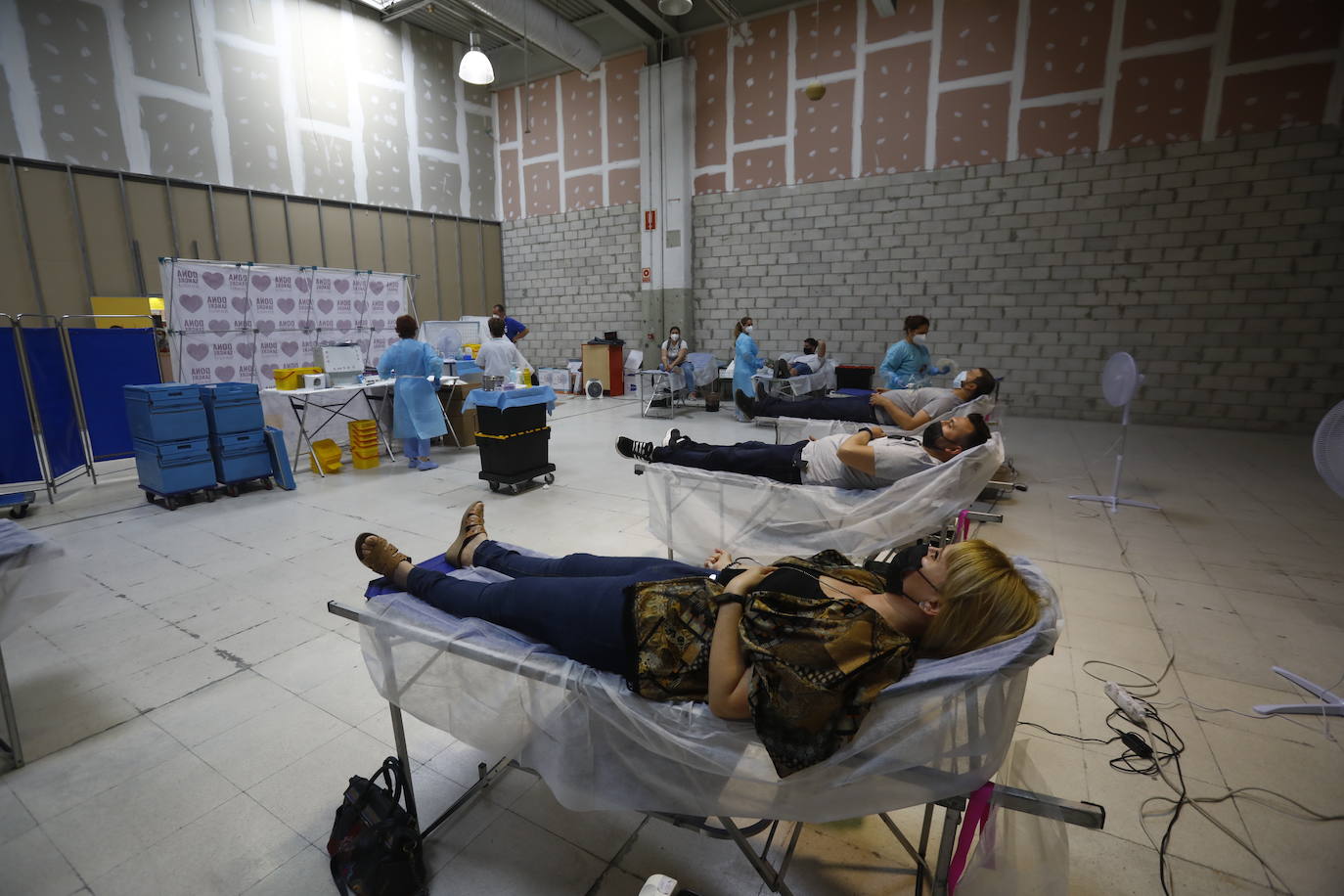 La donación de sangre en el centro comercial El Arcángel de Córdoba, en imágenes