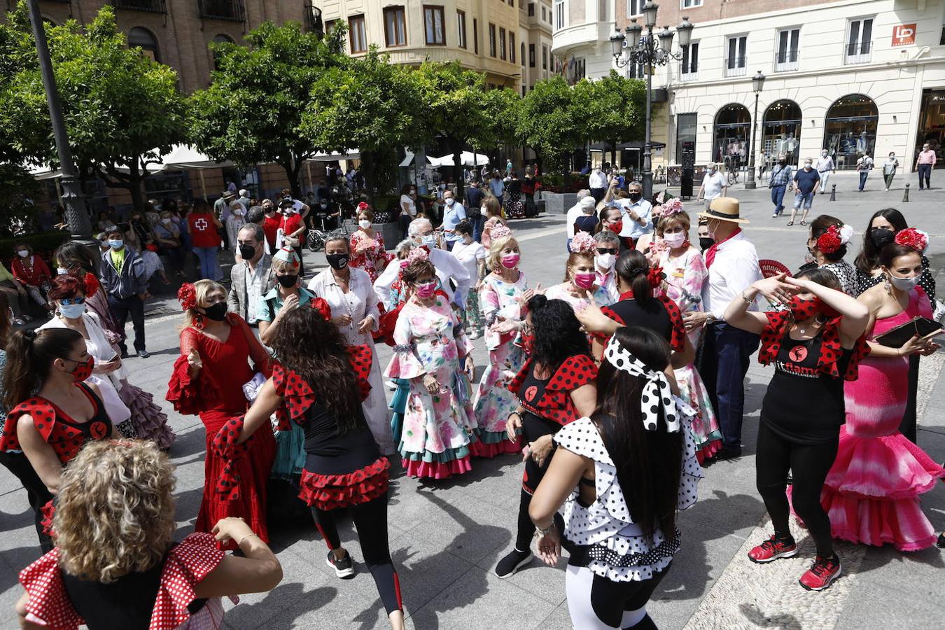 La concentración de mujeres de flamenca en Córdoba, en imágenes