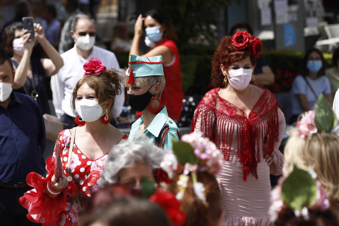 La concentración de mujeres de flamenca en Córdoba, en imágenes