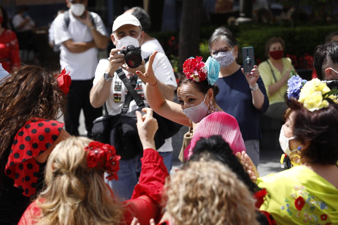 La concentración de mujeres de flamenca en Córdoba, en imágenes