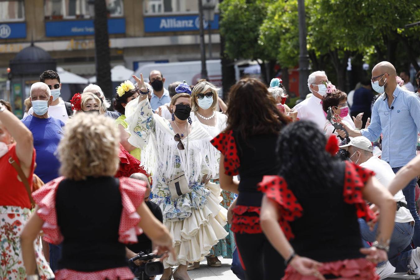 La concentración de mujeres de flamenca en Córdoba, en imágenes