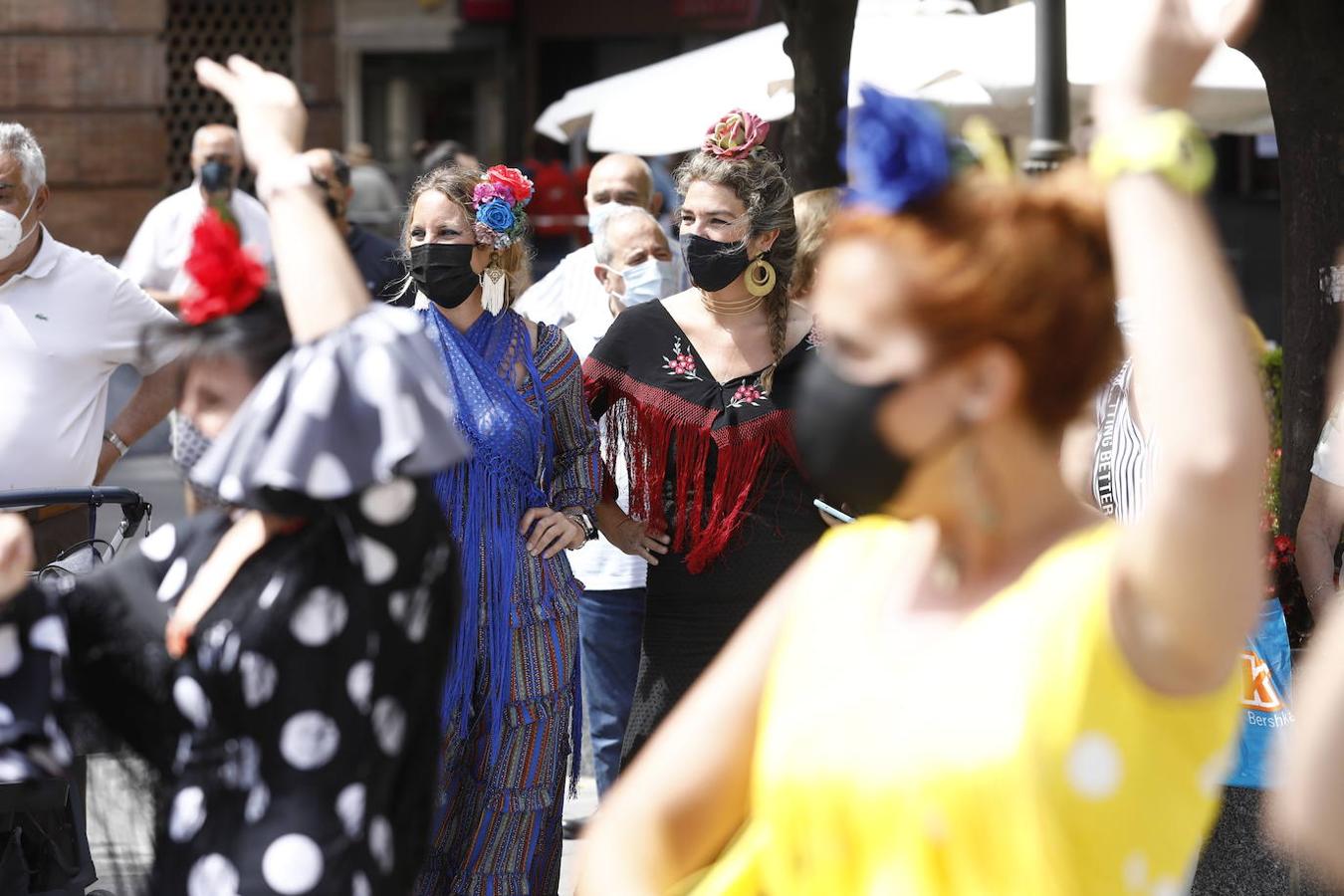 La concentración de mujeres de flamenca en Córdoba, en imágenes