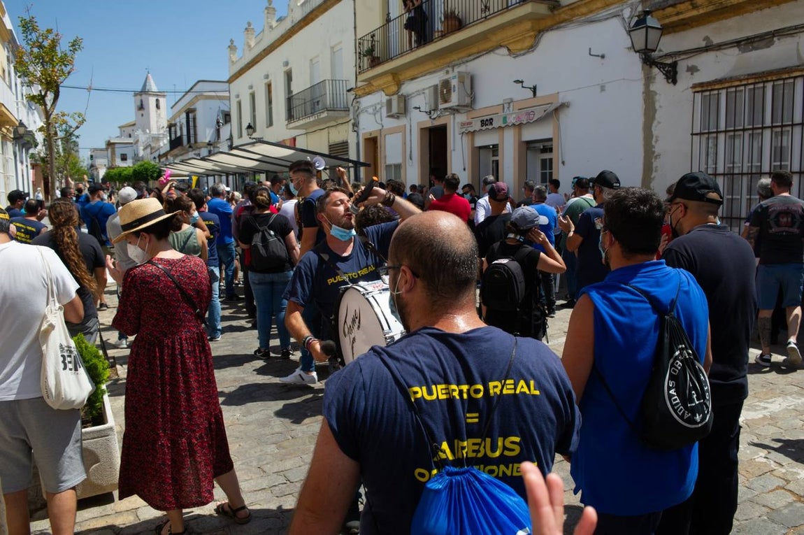 FOTOS: Manifestación de la factoría de Airbus Puerto Real