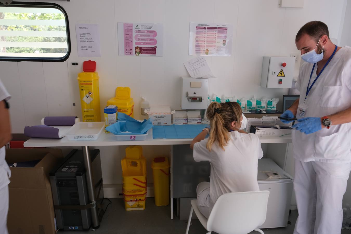 Vacunación masiva contra el Covid en Puerto Real