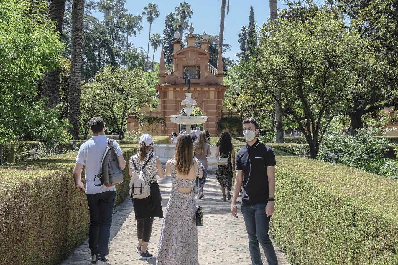 Los turistas vuelven a llenar el Real Alcázar de Sevilla