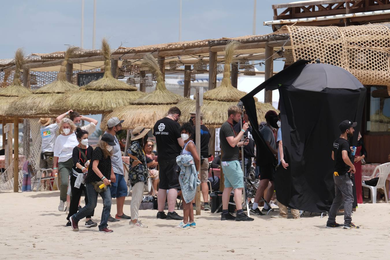 Fotos: Rodaje de &#039;La maniobra de la tortuga&#039; en la playa de Cortadura de Cádiz